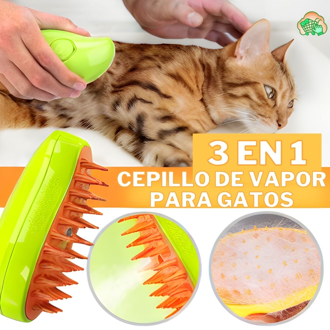 Cepillo Vaporizador Mascotas 3 en 1 - Instorepic™